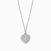 Double Halo Heart Shaped Diamond Pendant