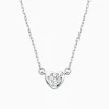 Perfectly Precious Round Solitaire Necklace