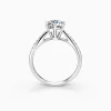 Round Solitaire Pavé with 6-Prong Engagement Diamond Ring