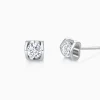 Round Cut Unique Lab-Grown Diamond Stud Earrings (0.4 CTW – D-F / VVS-VS)