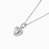 Glowing Heart Shaped Halo Pendant