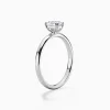 Classic Simple Solitaire Emerald Cut Diamond Engagement Ring