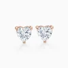 Heart Cut Lab-Grown Diamond Stud Earrings (0.5 CTW – D-F / VVS-VS)