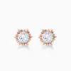 Snowflake Round Lab-Grown Diamond Stud Earrings (0.4 CTW – D-F / VVS-VS)