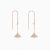 Pyramid Drop Diamond Earrings