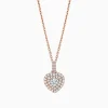 Double Halo Heart Shaped Diamond Pendant