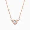 Perfectly Precious Round Solitaire Necklace