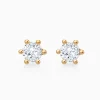 Six Prong Round Lab-Grown Diamond Stud Earrings (0.4 CTW – D-F / VVS-VS)