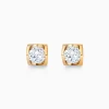 Round Cut Unique Lab-Grown Diamond Stud Earrings (0.4 CTW – D-F / VVS-VS)