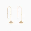 Pyramid Drop Diamond Earrings