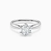 Classic Six-Prong Solitaire Engagement Diamond Ring