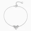 Bow Diamonds Pavé Bracelet With A Dangling Diamond