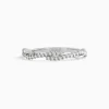 Twisted Wedding Ring with Pavé