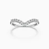 Elegant V Contour Wedding Ring