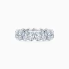 TCW 5CT Oval Cut Diamond Eternity Wedding Ring