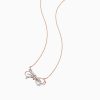 Bow Diamonds Pavé Two-toned Necklace