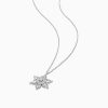 Romantic Snowflake Diamond Pendant Necklace