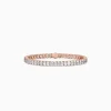 Oval-Cut Diamond Pavé Bangle Bracelet