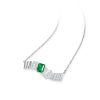 Emerald and Diamond Pendant Necklace
