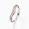 Luxury Pavé Two-toned Diamond Wedding Ring