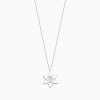 Romantic Snowflake Diamond Pendant Necklace