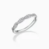 Twisted Design Diamond Wedding Ring