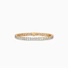Oval-Cut Diamond Pavé Bangle Bracelet