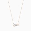 Bow Diamonds Pavé Two-toned Necklace