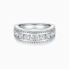 Triple Rows Luxury Wedding Ring