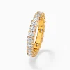 Four-claw Diamond Pavé Eternity Ring
