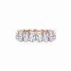 TCW 5CT Oval Cut Diamond Eternity Wedding Ring