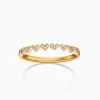 Alternating Heart Wedding Ring