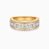 Triple Rows Luxury Wedding Ring