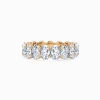 TCW 5CT Oval Cut Diamond Eternity Wedding Ring