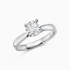 Classic Four-Prong Solitaire Engagement Diamond Ring