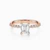 0.5-3.0CT Emerald cut Diamond Engagement Ring
