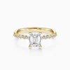 0.5-3.0CT Emerald cut Diamond Engagement Ring