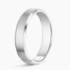 Men’s Beveled Edge Matte Wedding Ring