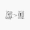 [Valentine’s Day Gift] Emerald Cut Lab-Grown Diamond Stud Earrings
