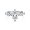 [Selena Same Style❤️] Marquise-cut Diamond Engagement Ring